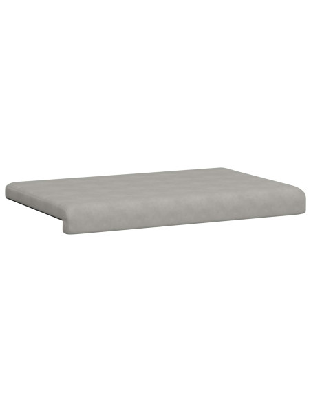 Cuscino per panchina Microfibra Grigio Chiaro Profondità 35 cm