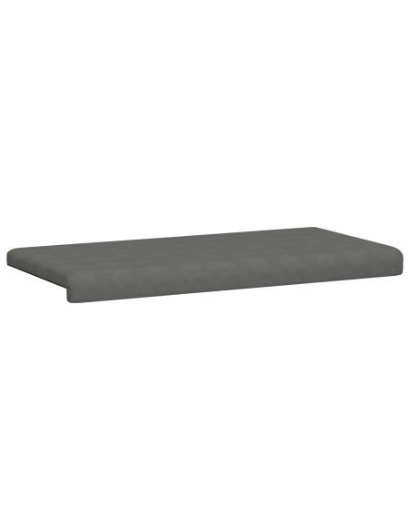 Cuscino per panchina Microfibra Grigio Scuro Profondità 35 cm