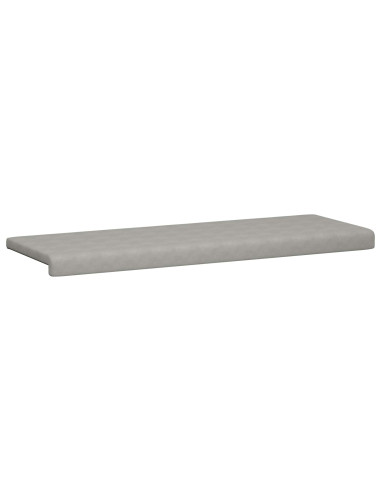 Cuscino per panchina Microfibra Grigio Chiaro Profondità 35 cm