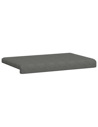 Cuscino per panchina Microfibra Grigio Scuro Profondità 35 cm