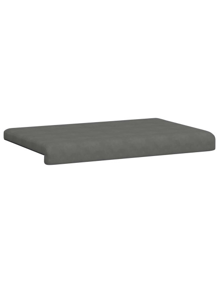 Cuscino per panchina Microfibra Grigio Scuro Profondità 35 cm