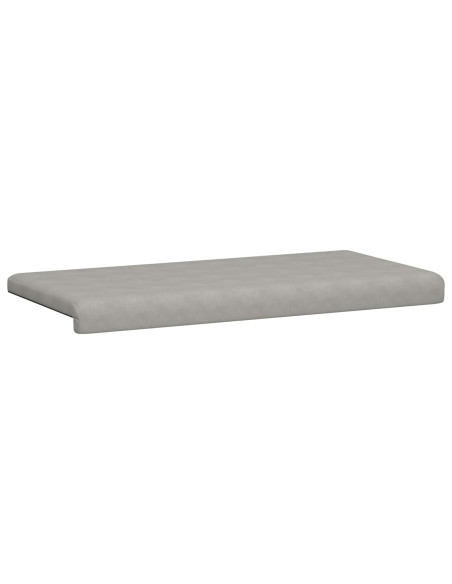 Cuscino per panchina Microfibra Grigio Chiaro Profondità 35 cm