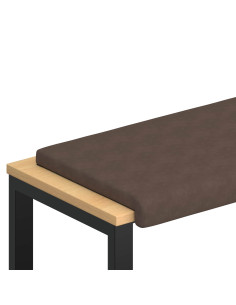 Cuscino per panchina Microfibra Marrone Profondità 35 cm 2