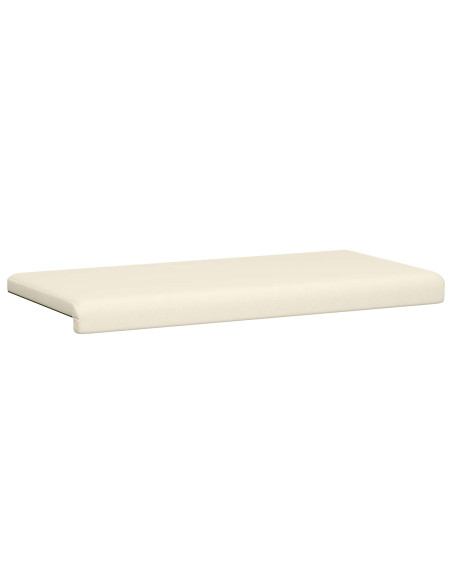 Cuscino per panchina Velvet testurizzato Crema Profondità 35 cm