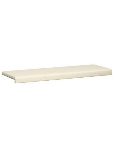 Cuscino per panchina Velvet testurizzato Crema Profondità 35 cm