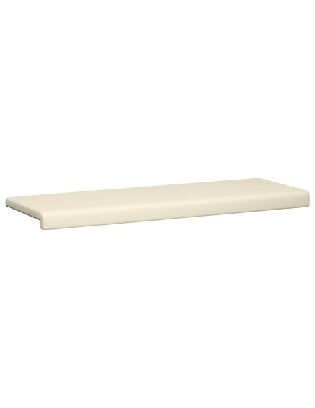 Cuscino per panchina Velvet testurizzato Crema Profondità 35 cm