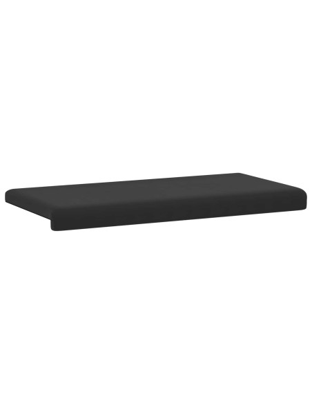 Cuscino per panchina Velvet testurizzato Nero Profondità 35 cm