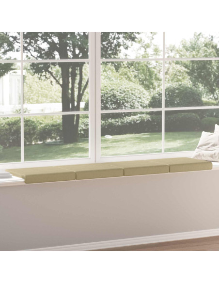 Cuscino per panchina 4 pz corduroy Grigio Verde