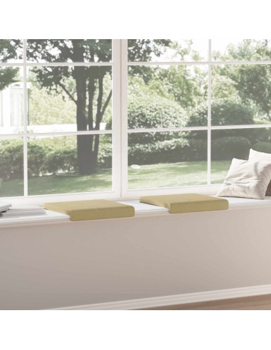 Cuscino per panchina 2 pz corduroy Grigio Verde