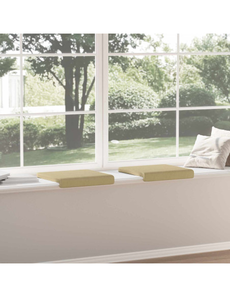 Cuscino per panchina 2 pz corduroy Grigio Verde