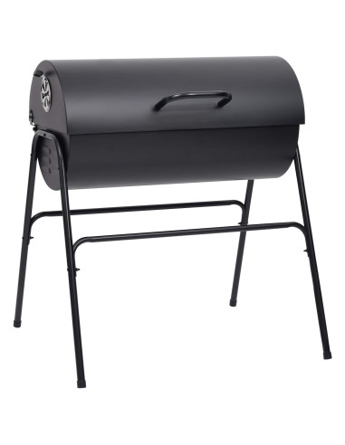 Griglia da Esterno 3 pz 80 x 73 x 90 cm Metallo Nero