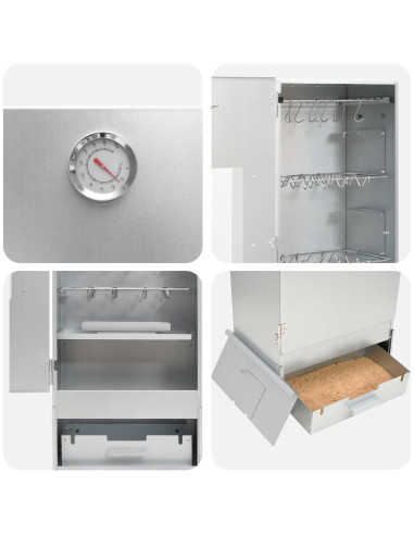 Forno Affumicatore 3 pz 44,5 x 29 x 110 cm Acciaio zincato