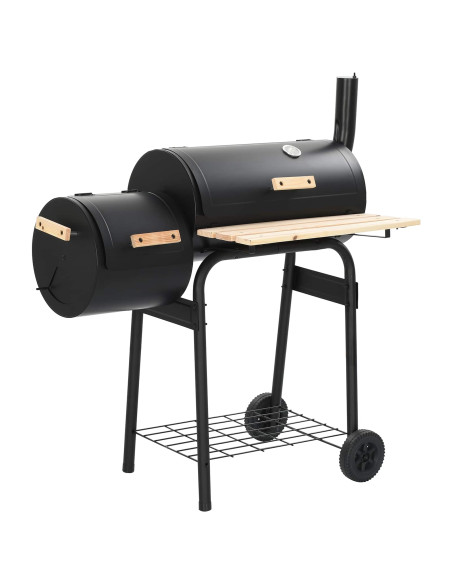 Griglia da Esterno 103 x 60 x 113 cm Acciaio Nero