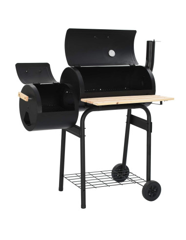 Griglia da Esterno 103 x 60 x 113 cm Acciaio Nero
