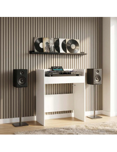 Tavolo DJ Bianco 102 x 45 x 102 cm Legno ingegnerizzato
