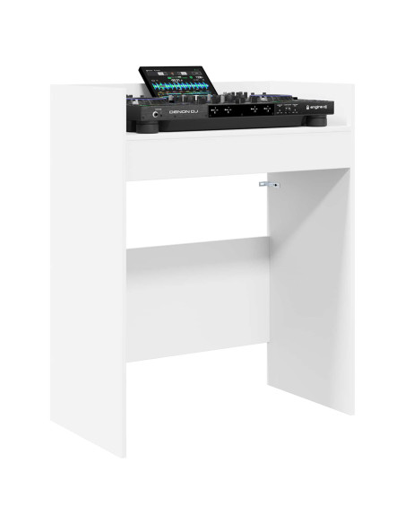 Tavolo DJ Bianco 102 x 45 x 102 cm Legno ingegnerizzato