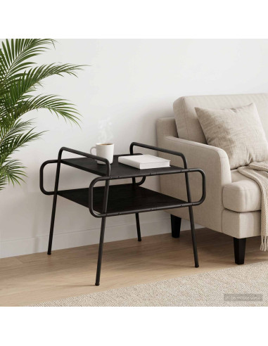 Tavolino da salotto Rovere Nero 50 x 50 x 51 cm