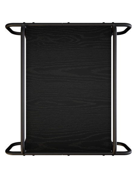 Tavolino da salotto Rovere Nero 50 x 50 x 51 cm