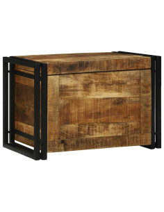 Scatola di Stoccaggio 60 x 40 x 41 cm Legno di mango massello