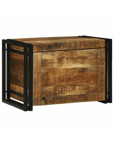Scatola di Stoccaggio 60 x 40 x 41 cm Legno di mango massello