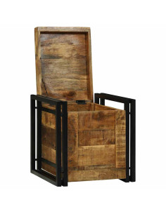 Scatola di Stoccaggio 40 x 40 x 40 cm Legno di mango massello 2