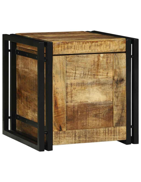 Scatola di Stoccaggio 40 x 40 x 40 cm Legno di mango massello