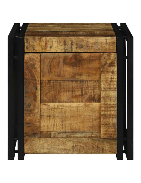 Scatola di Stoccaggio 40 x 40 x 40 cm Legno di mango massello