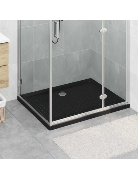 Vassoio base doccia con punti 100 x 80 x 4 cm ABS Nero