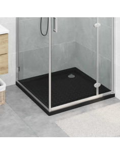 Vassoio base doccia con punti 90 x 90 x 4 cm ABS Nero