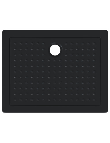 Vassoio base doccia con punti 90 x 70 x 4 cm ABS Nero