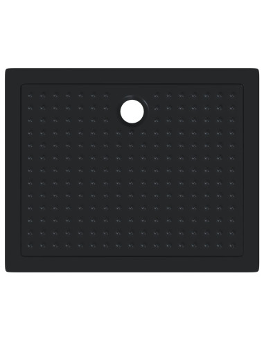 Vassoio base doccia con punti 100 x 80 x 4 cm ABS Nero