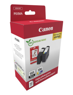 Canon PG-585/CL-586 PVP cartuccia d'inchiostro 2 pz Originale Nero, Ciano, Magenta, Giallo 2