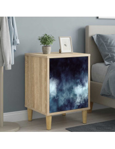 Armadio da Notte RAALTE 2 pz Rovere Sonoma 36 x 33 x 50 cm