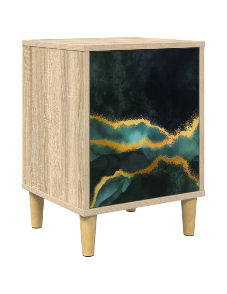 Armadio da Notte WIJHE Rovere Sonoma 36 x 33 x 50 cm