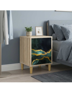 Armadio da Notte WIJHE 2 pz Rovere Sonoma 36 x 33 x 50 cm