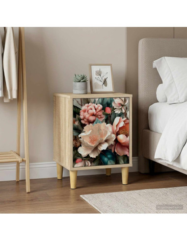 Armadio da Notte BORNE 2 pz Rovere Sonoma 36 x 33 x 50 cm
