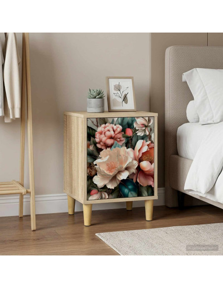 Armadio da Notte BORNE 2 pz Rovere Sonoma 36 x 33 x 50 cm