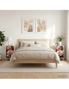 Armadio da Notte BORNE 2 pz Rovere Sonoma 36 x 33 x 60 cm