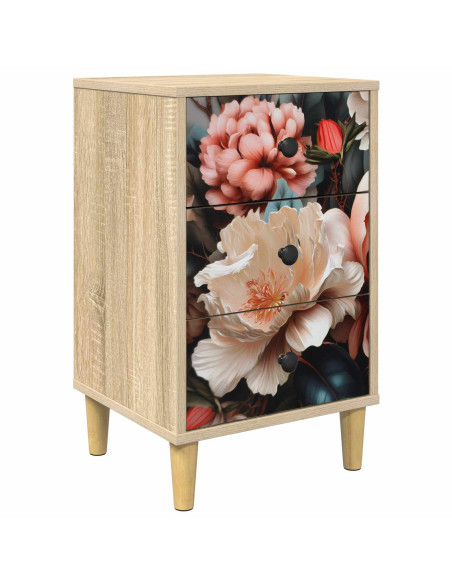 Armadio da Notte BORNE Rovere Sonoma 36 x 33 x 60 cm