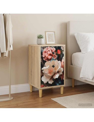 Armadio da Notte BORNE 2 pz Rovere Sonoma 36 x 33 x 60 cm