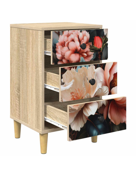 Armadio da Notte BORNE Rovere Sonoma 36 x 33 x 60 cm