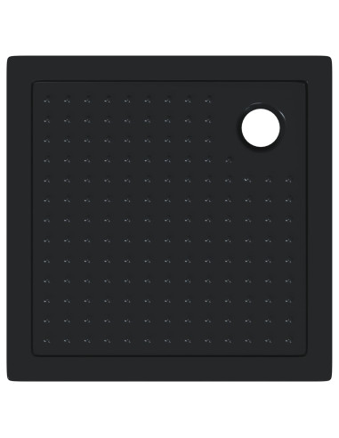 Vassoio base doccia con punti 80 x 80 x 4 cm ABS Nero