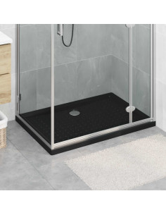 Vassoio base doccia con punti 100 x 70 x 4 cm ABS Nero