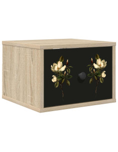 Mobiletto da comodino a parete BREMEN Rovere Sonoma