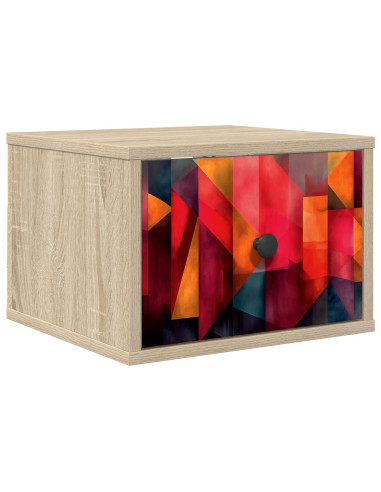 Mobiletto da comodino a parete HEESCH Rovere Sonoma
