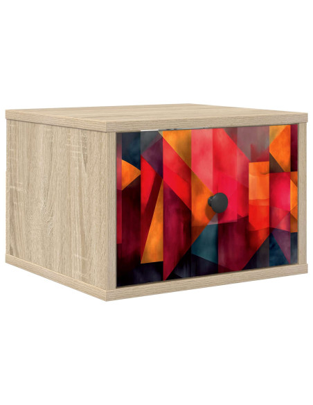 Mobiletto da comodino a parete HEESCH Rovere Sonoma