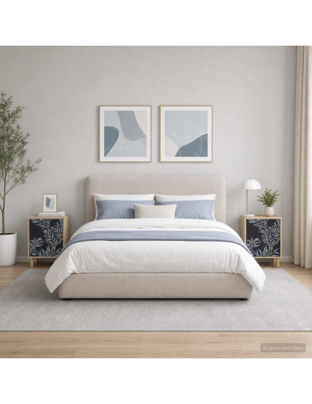Armadio da Notte DOKKUM 2 pz Rovere Sonoma 36 x 33 x 50 cm
