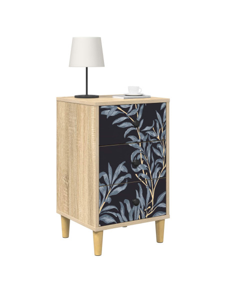 Armadio da Notte DOKKUM 2 pz Rovere Sonoma 36 x 33 x 60 cm