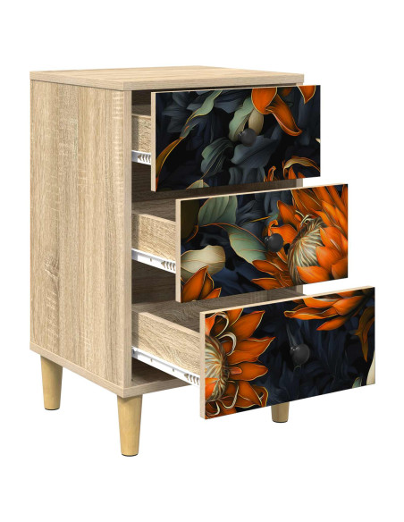 Armadio da Notte LOCHEM Rovere Sonoma 36 x 33 x 60 cm