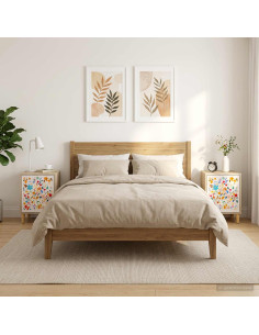 Armadio da Notte MAINZ 2 pz Rovere Sonoma 36 x 33 x 50 cm